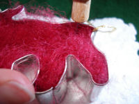 Anleitung zum Nadelfilzen zu Weihnachten